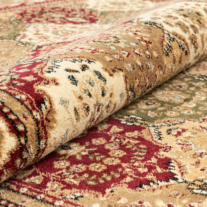 Mina-Khani Red Traditional Rug 3610