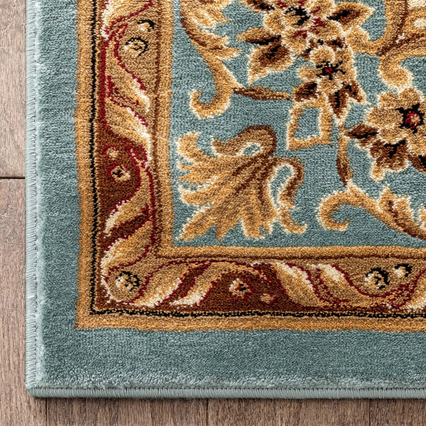 Le Petit Palais Light Blue Traditional Rug 3636