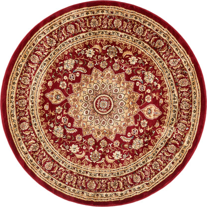 Aviva Red Traditional Rug 3640