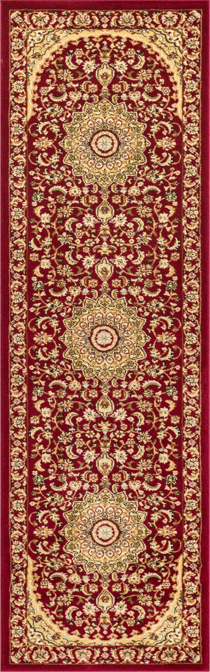 Aviva Red Traditional Rug 3640
