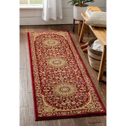 Aviva Red Traditional Rug 3640