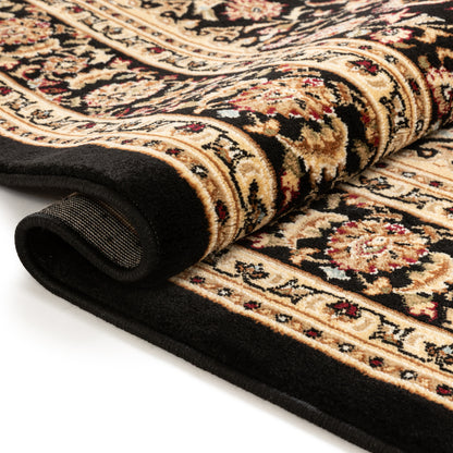 Aviva Black Traditional Rug 3643