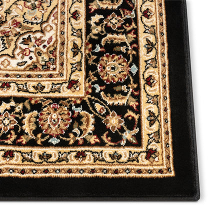 Aviva Black Traditional Rug 3643