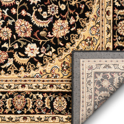 Aviva Black Traditional Rug 3643