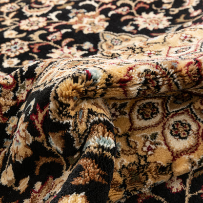 Aviva Black Traditional Rug 3643