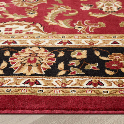 Medallion Kashan Red Traditional Rug 54100