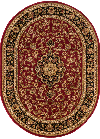 Medallion Kashan Red Traditional Rug 54100