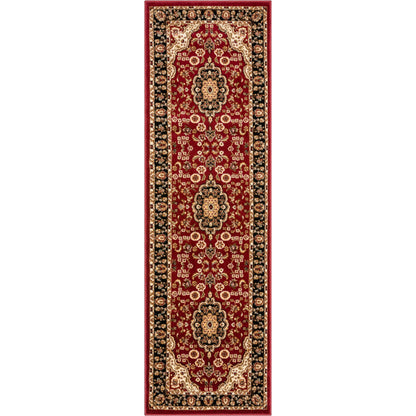 Medallion Kashan Red Traditional Rug 54100