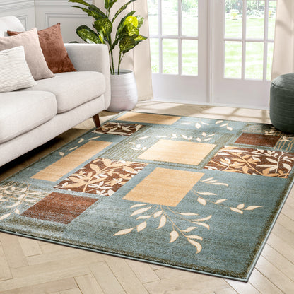 Hannover Light Blue Modern Rug 54736