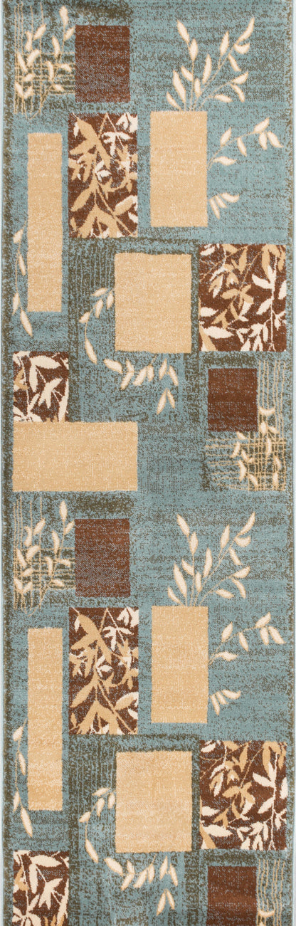 Hannover Light Blue Modern Rug 54736