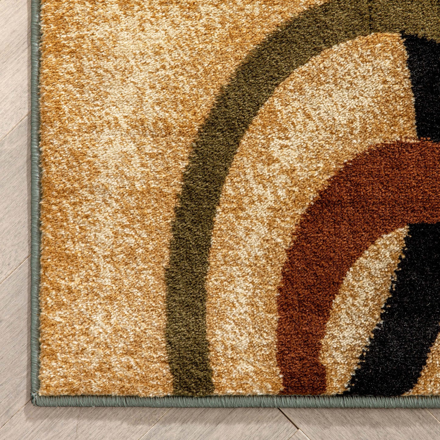 Arcs & Shapes Light Blue Modern Rug 54786