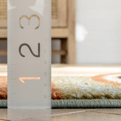 Arcs & Shapes Light Blue Modern Rug 54786