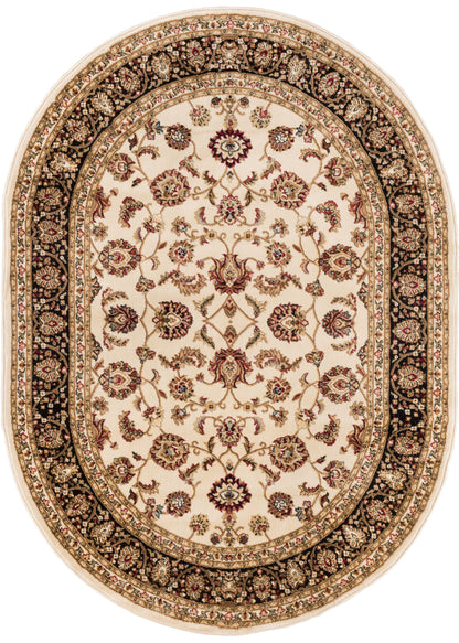 Sarouk Ivory Traditional Rug 54932