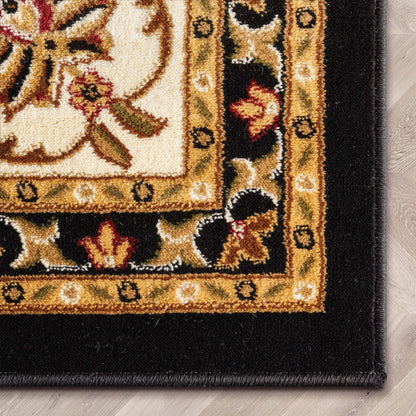 Sarouk Black Traditional Rug 54933