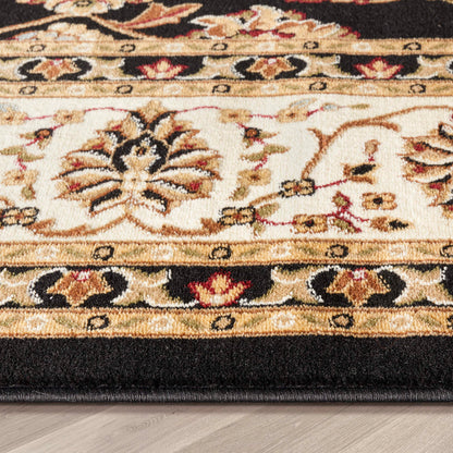 Sarouk Black Traditional Rug 54933