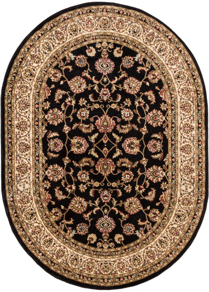 Sarouk Black Traditional Rug 54933