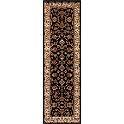 Sarouk Black Traditional Rug 54933