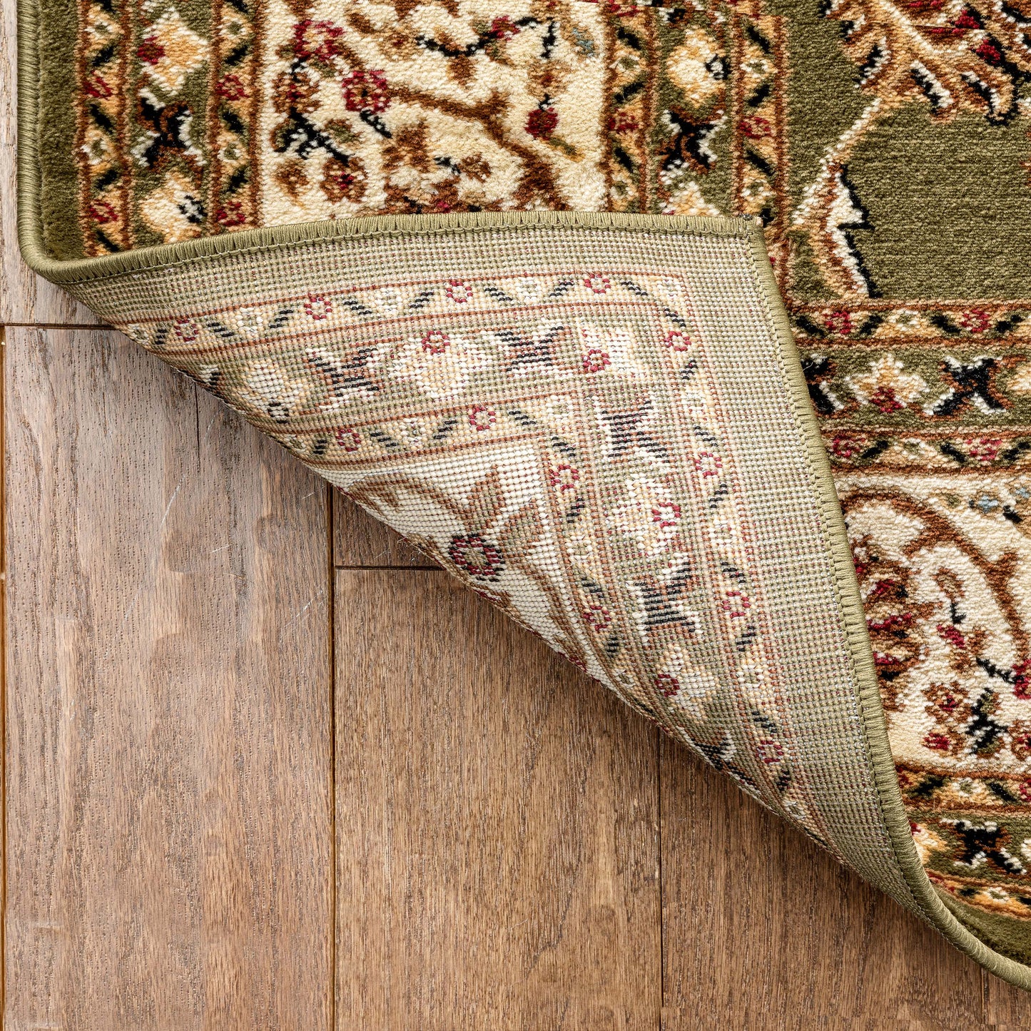 Sarouk Green Traditional Rug 54935