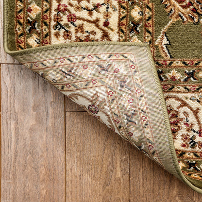 Sarouk Green Traditional Rug 54935