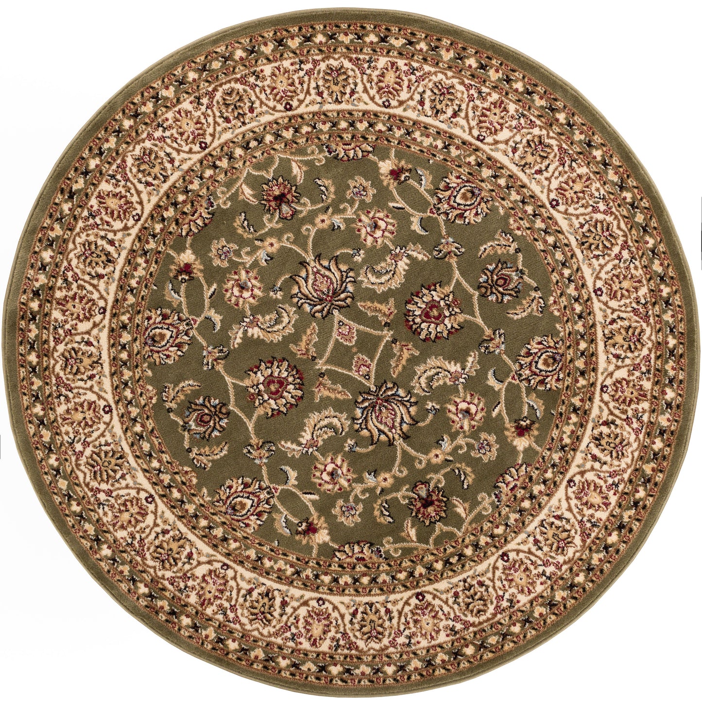 Sarouk Green Traditional Rug 54935
