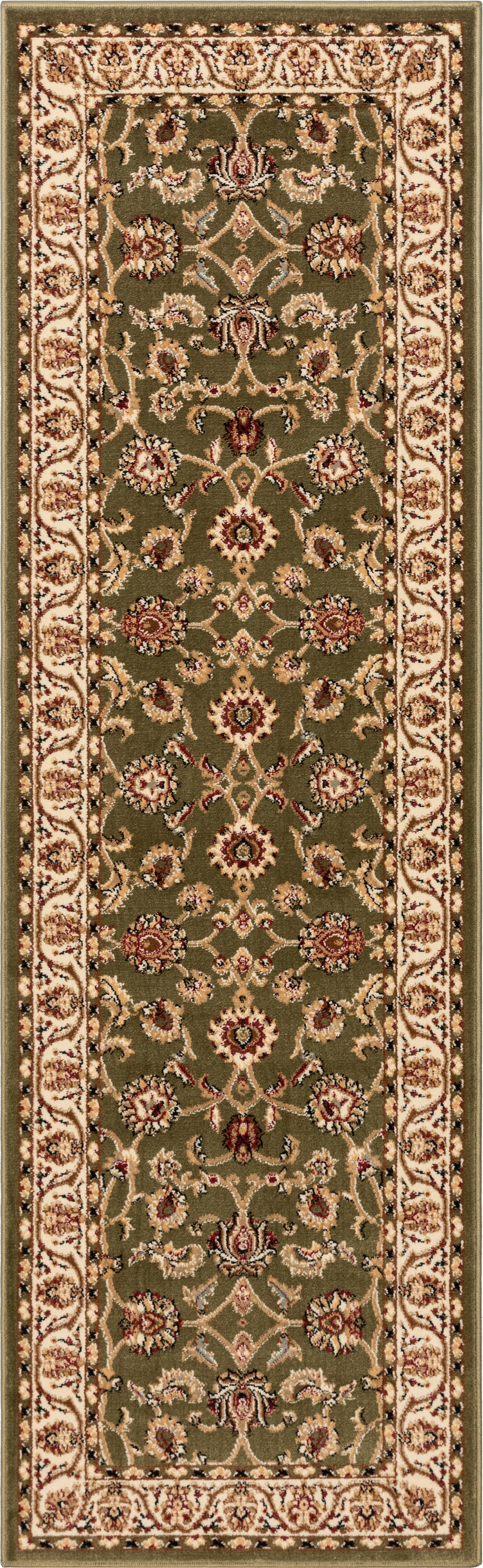 Sarouk Green Traditional Rug 54935