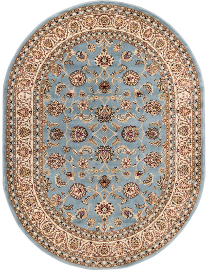 Sarouk Light Blue Traditional Rug 54936