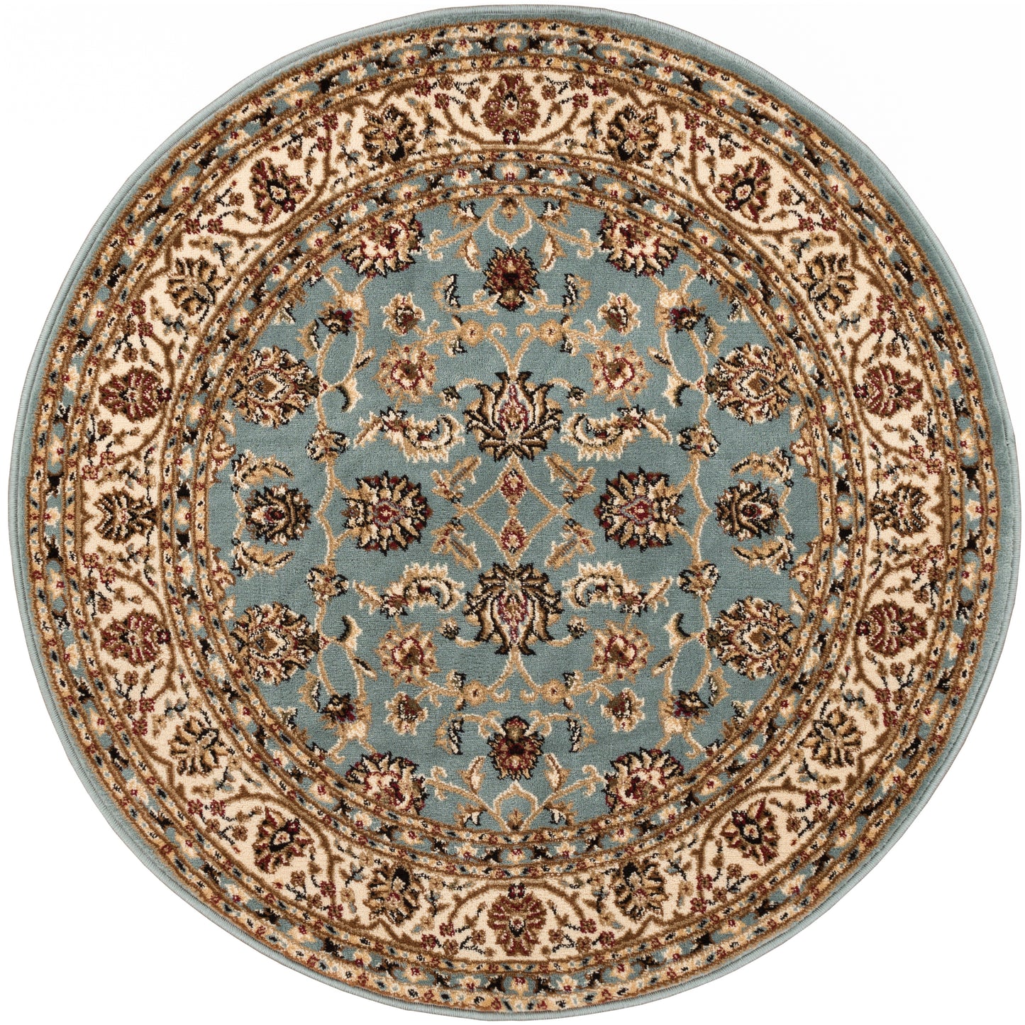 Sarouk Light Blue Traditional Rug 54936