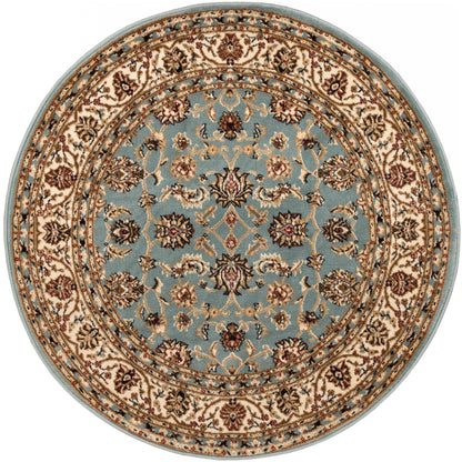 Sarouk Light Blue Traditional Rug 54936