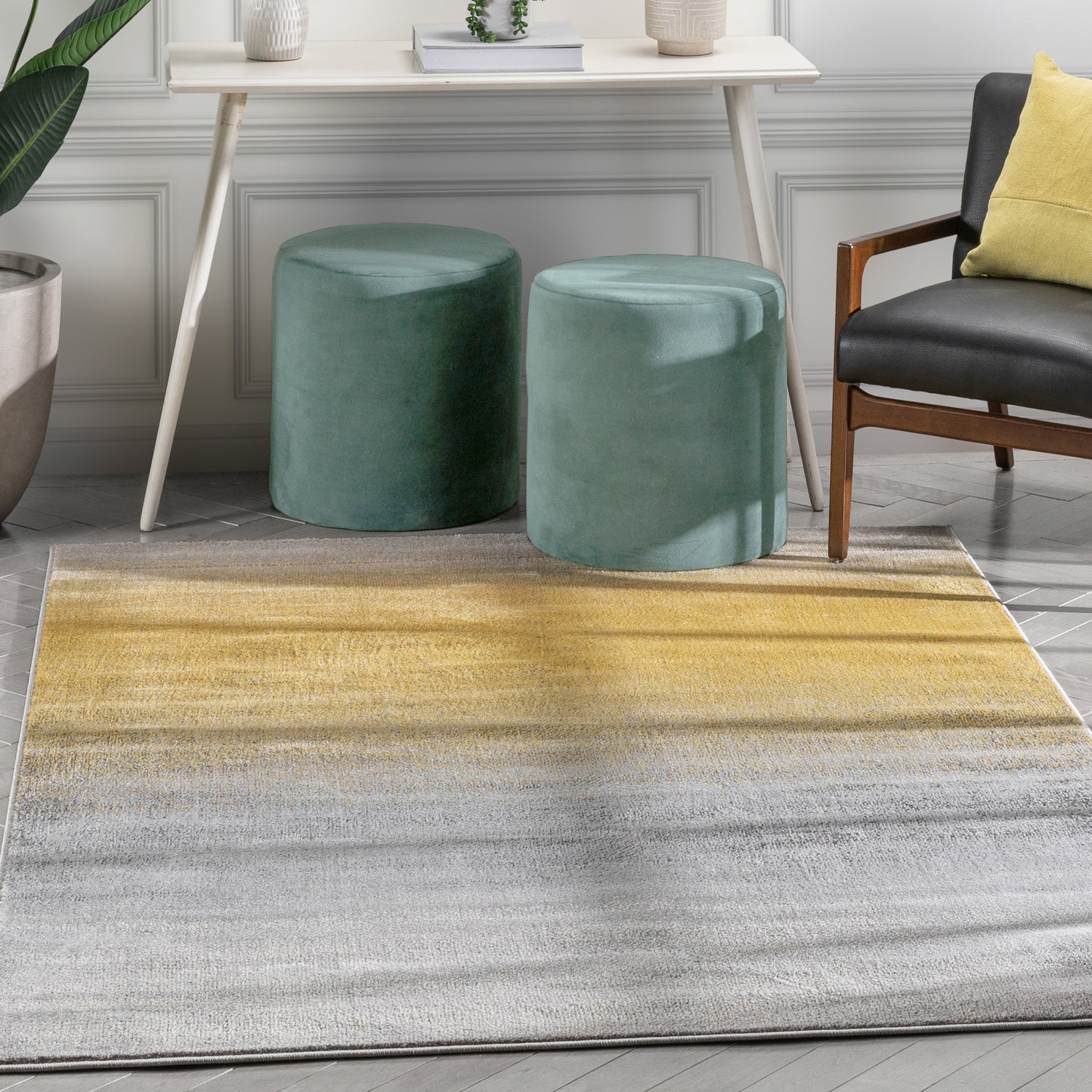 Barclay Yaren Yellow Rug 54951