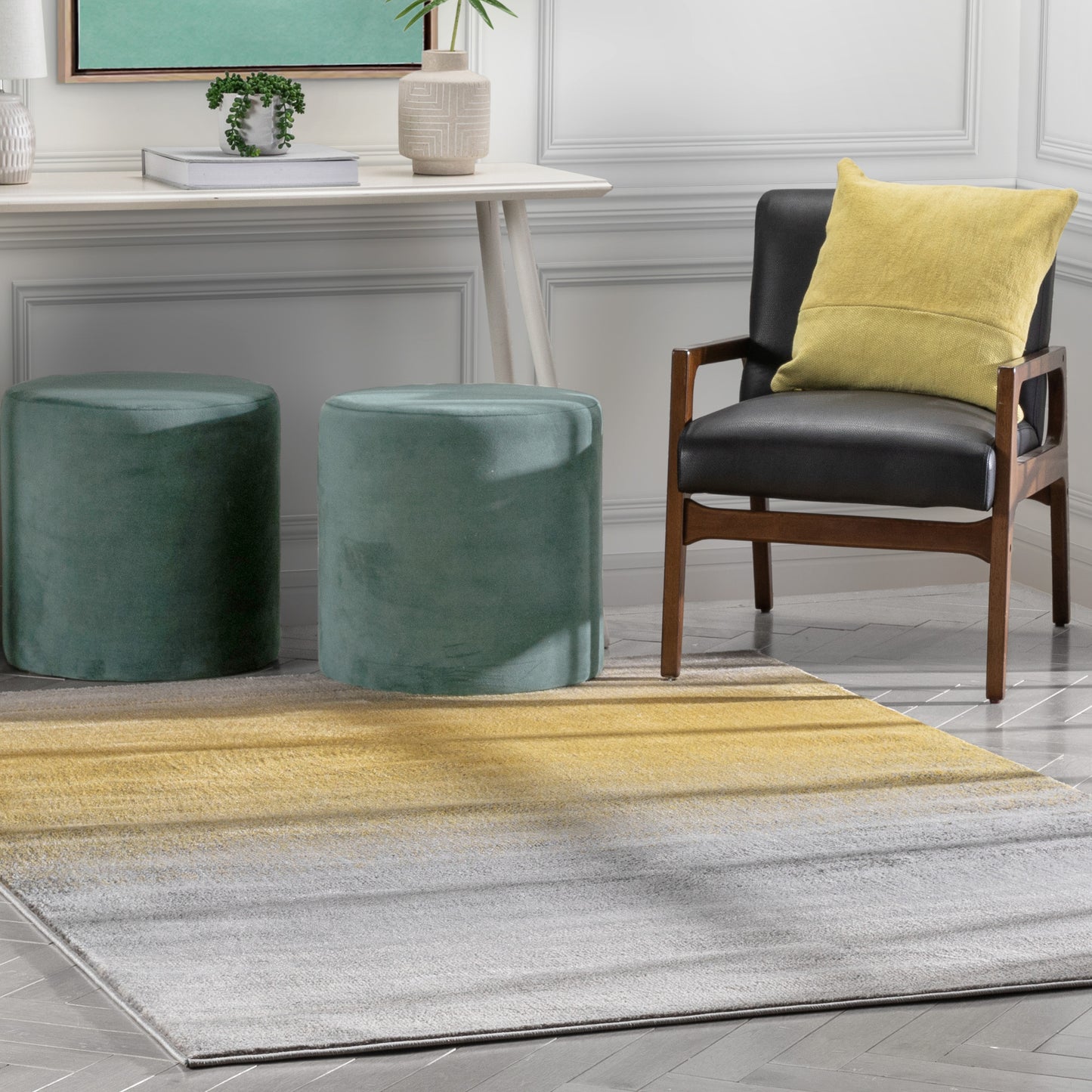 Barclay Yaren Yellow Rug 54951