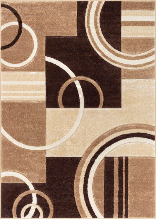 Galaxy Waves Ivory Modern Rug 60012