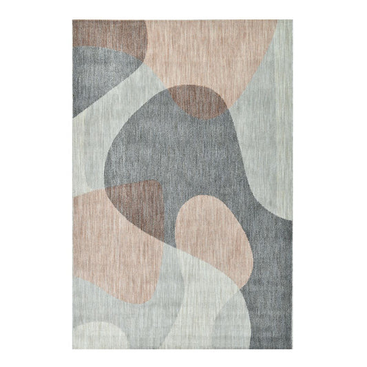 Coda Holt Blush Peach & Stone Plush Washable Rug COD-60