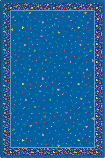 Crayola Confetti Blue Rug CRA-06A