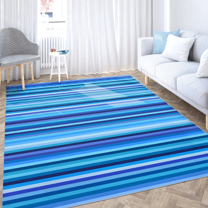 Crayola Stripe Blue Rug CRA-07A