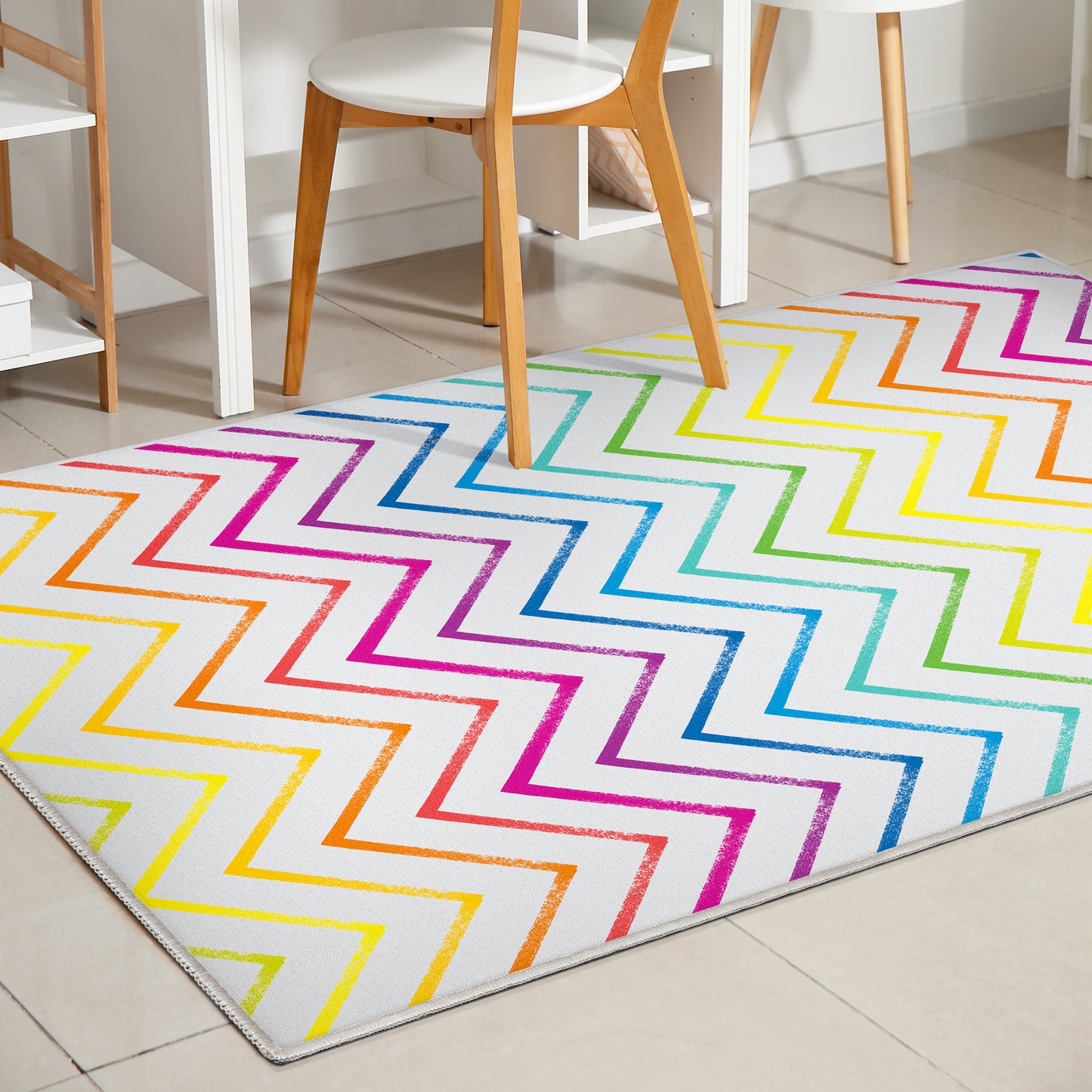 Crayola Zig Zag Multicolor Rug CRA-08A