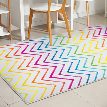 Crayola Zig Zag Multicolor Rug CRA-08A