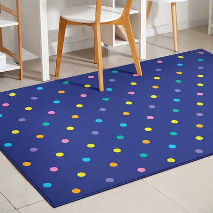 Crayola Polka Dot Blue Rug CRA-11A