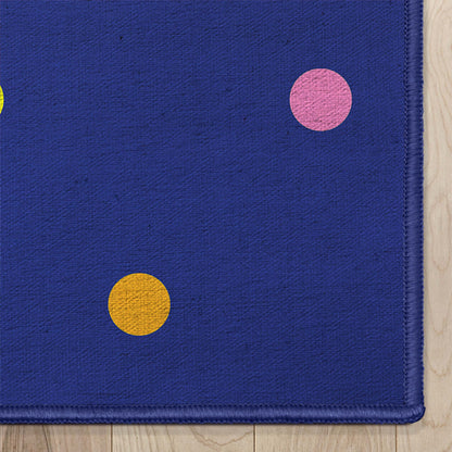 Crayola Polka Dot Blue Rug CRA-11A