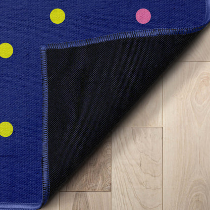 Crayola Polka Dot Blue Rug CRA-11A