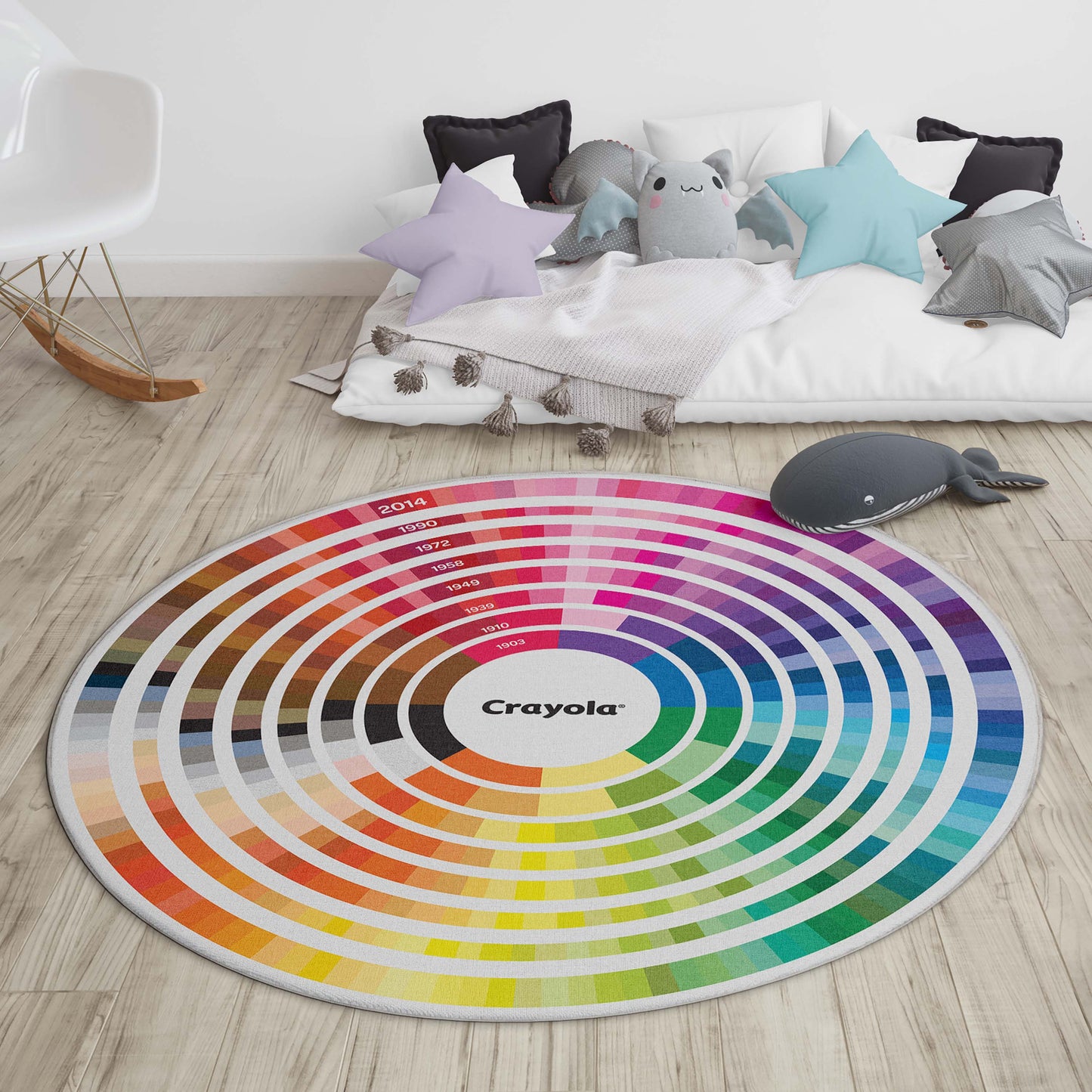 Crayola Color Wheel Multicolor Rug CRA-12A