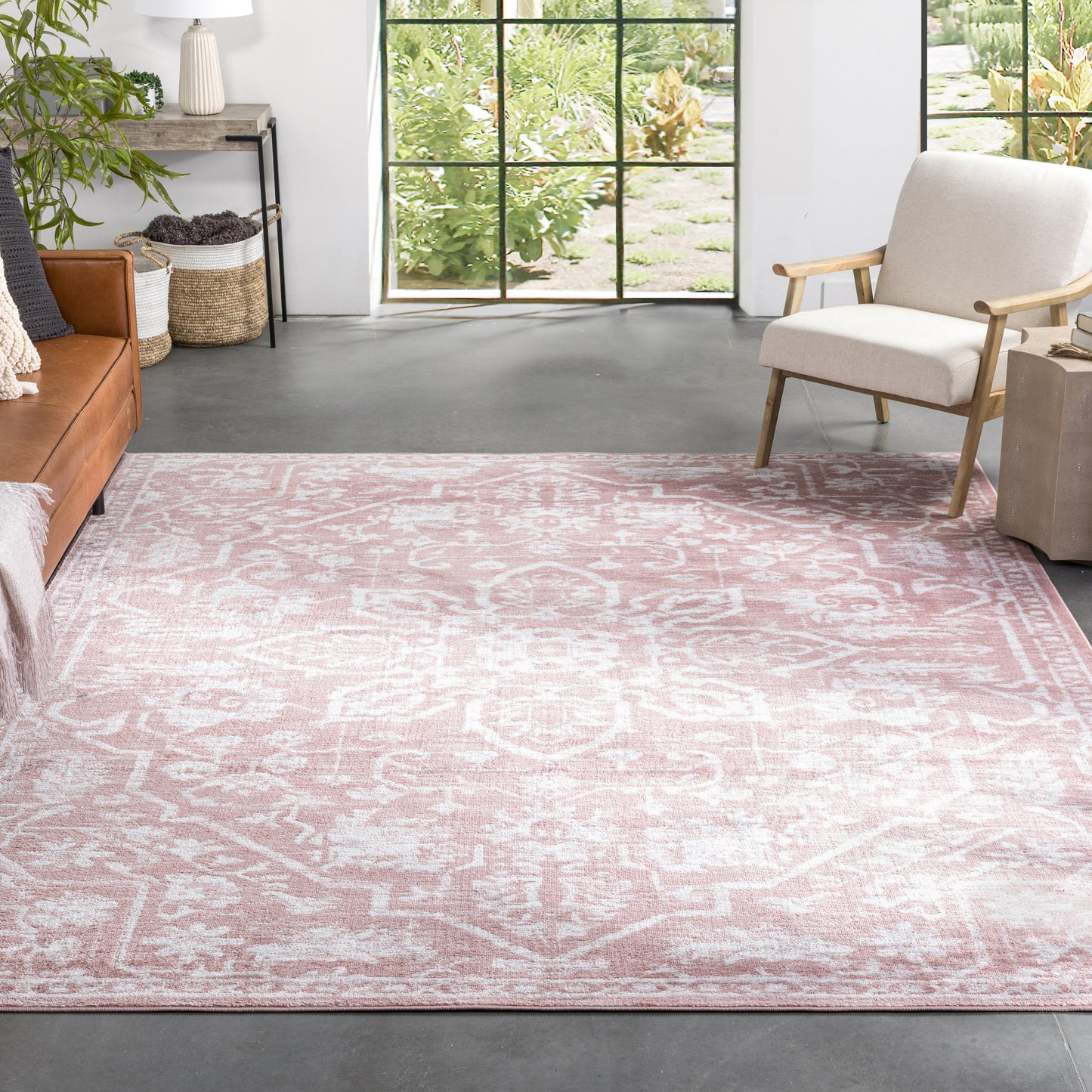 Disa Vintage Medallion Blush Soft Rug DZ-00