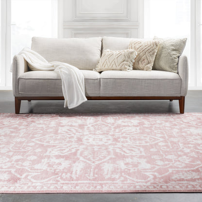 Disa Vintage Medallion Blush Soft Rug DZ-00