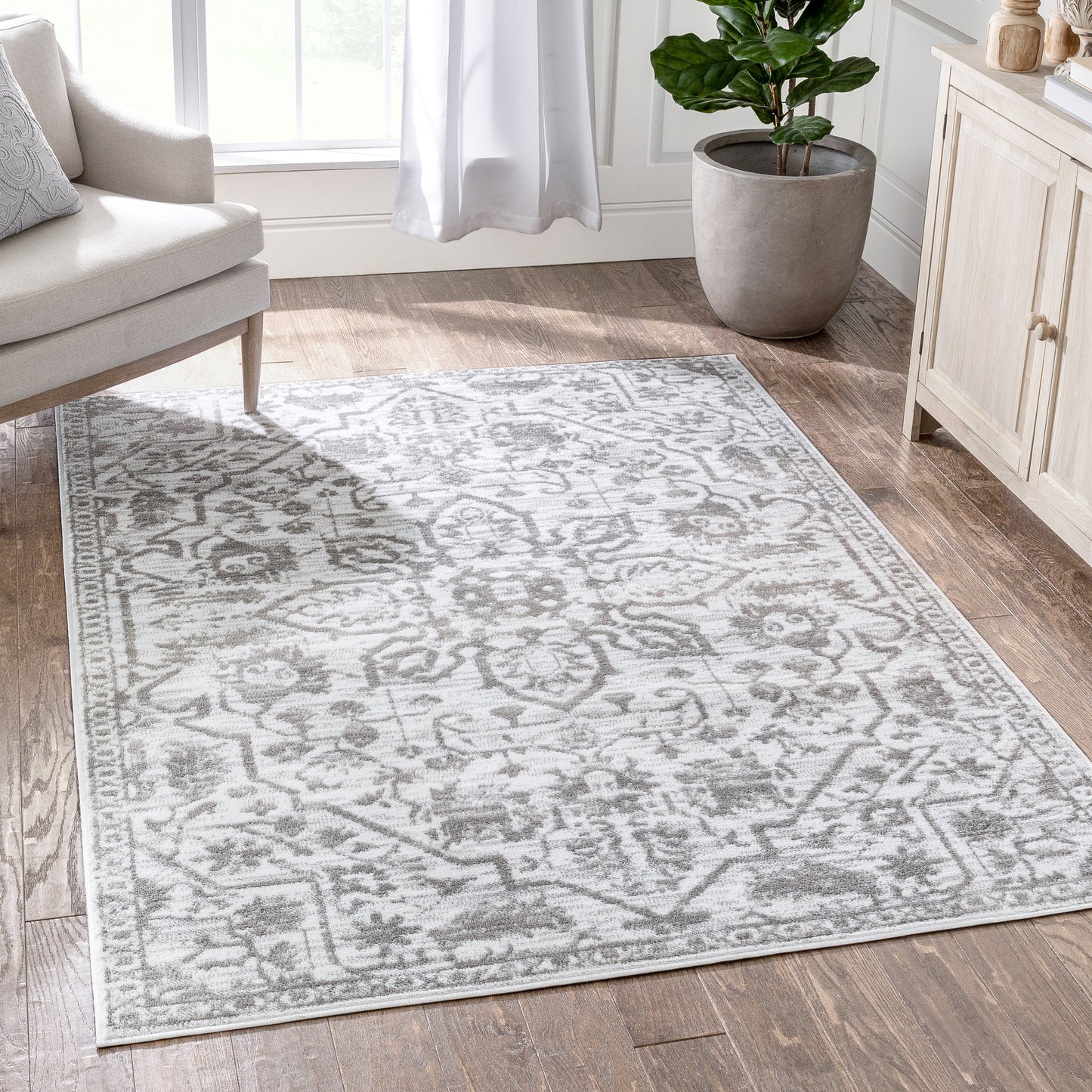 Disa Vintage Medallion Cream Soft Rug DZ-02