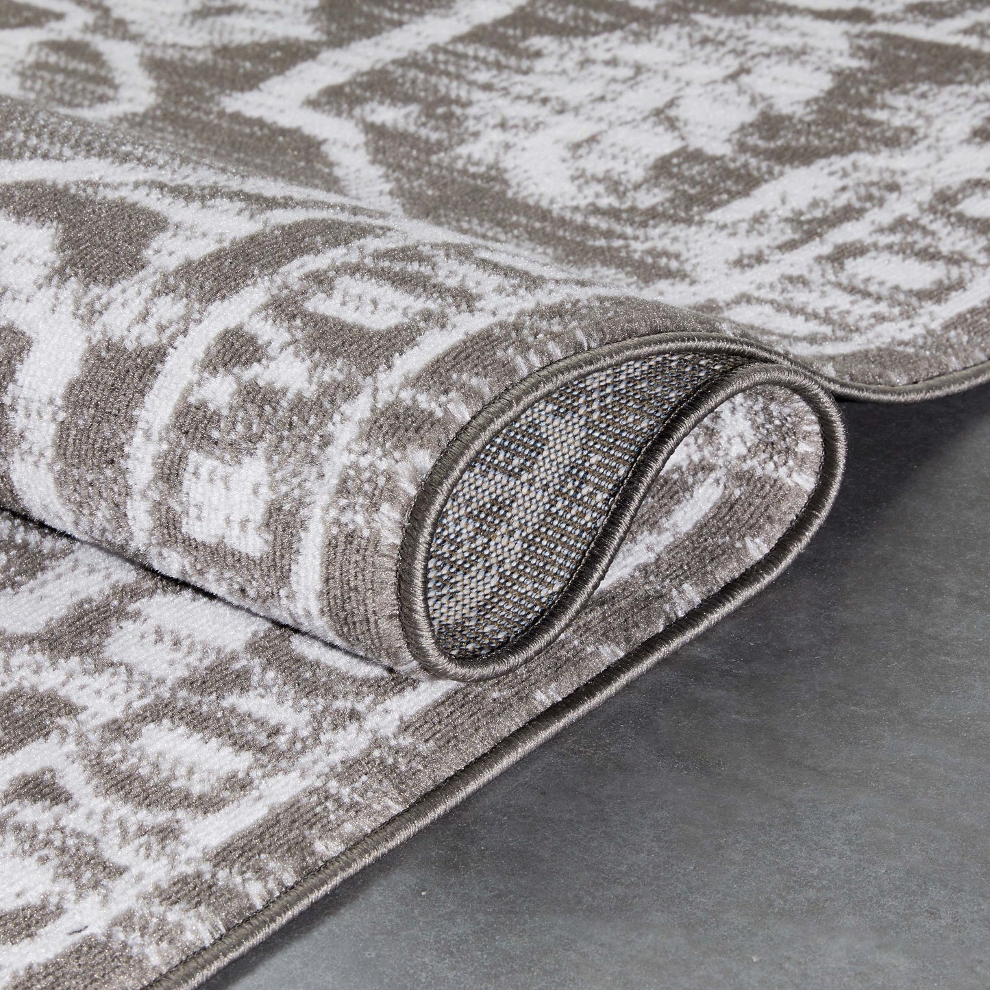 Disa Vintage Medallion Grey Soft Rug DZ-03