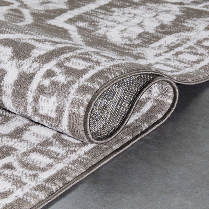 Disa Vintage Medallion Grey Soft Rug DZ-03