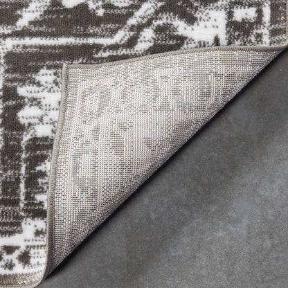 Disa Vintage Medallion Grey Soft Rug DZ-03