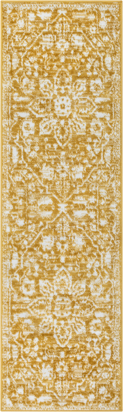 Disa Vintage Medallion Gold Soft Rug DZ-08