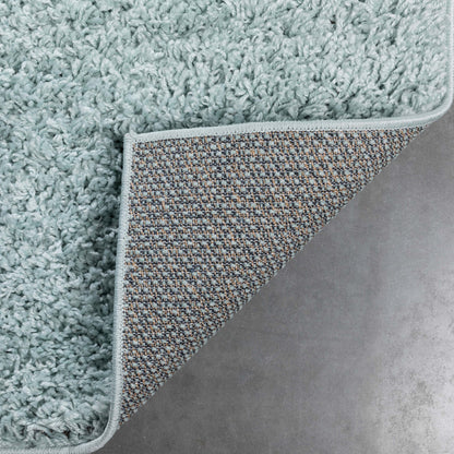 Emerson Modern Solid Seafoam Green Textured Shag Rug ELL-26