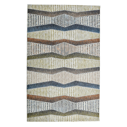 Elemental Ridge Plush Washable Rug ELM-21