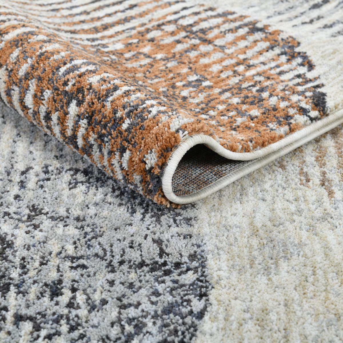 Elemental Vale Plush Washable Roll Runner Rug ELM-31-R